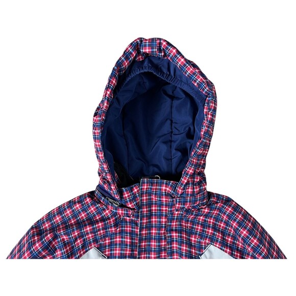 Rugged Bear Unisex Kids Red Plaid RBX Insulated Hooded Snow Ski Coat  Size 6 - Picture 3 of 13